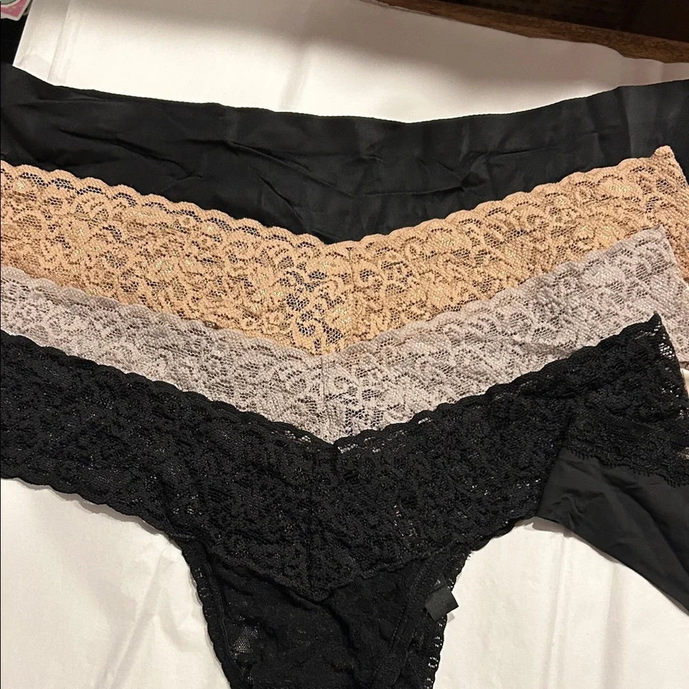 9 pair of Victoria’s Secret thong panties. Size large - Picture 3 of 8